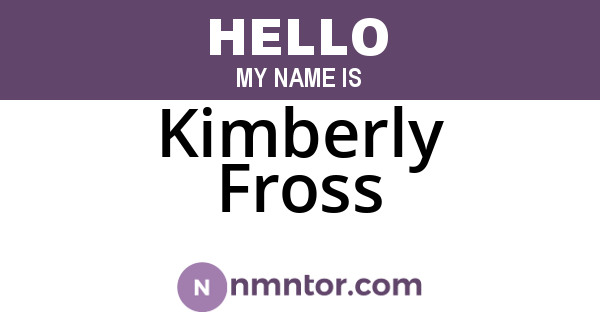 Kimberly Fross