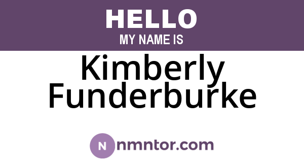Kimberly Funderburke