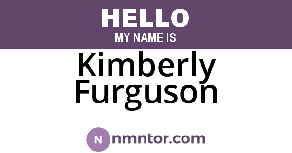 Kimberly Furguson
