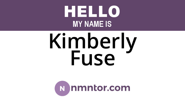 Kimberly Fuse