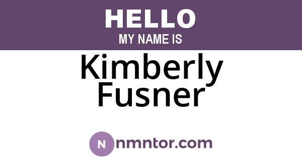 Kimberly Fusner