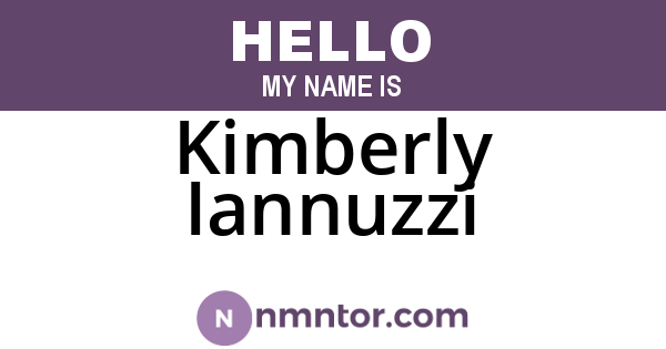 Kimberly Iannuzzi