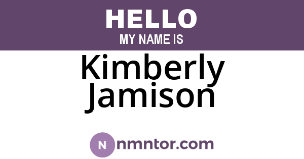 Kimberly Jamison