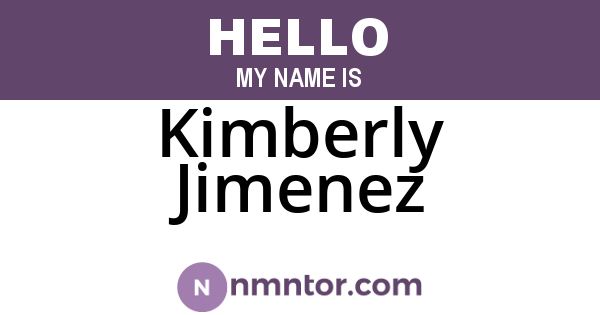 Kimberly Jimenez