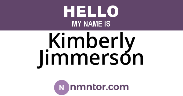 Kimberly Jimmerson
