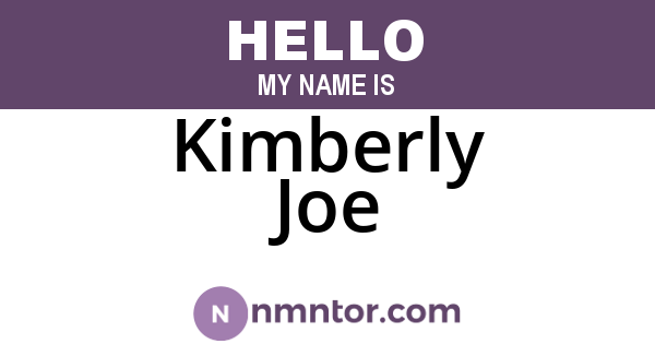 Kimberly Joe