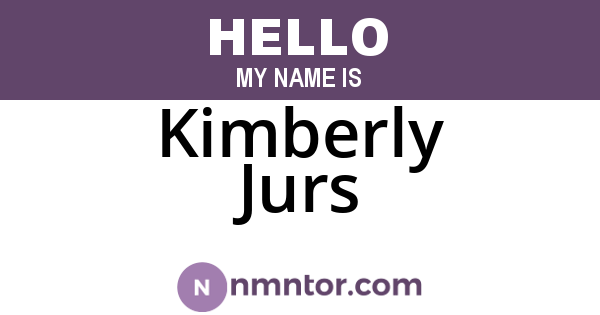 Kimberly Jurs