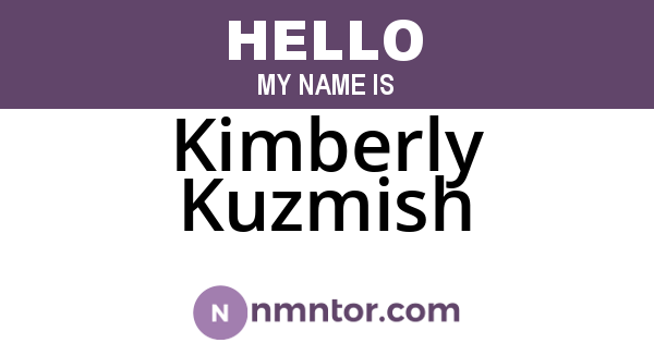 Kimberly Kuzmish