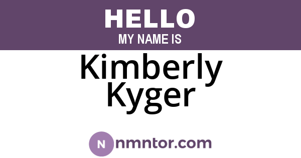 Kimberly Kyger