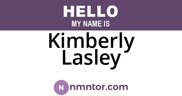 Kimberly Lasley