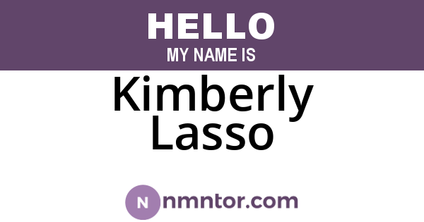 Kimberly Lasso