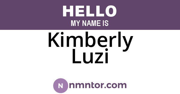Kimberly Luzi
