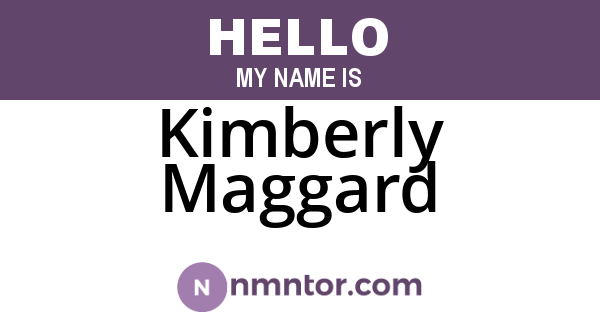 Kimberly Maggard