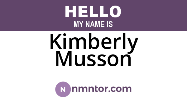 Kimberly Musson