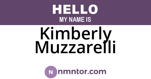 Kimberly Muzzarelli