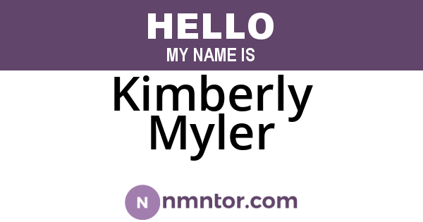 Kimberly Myler