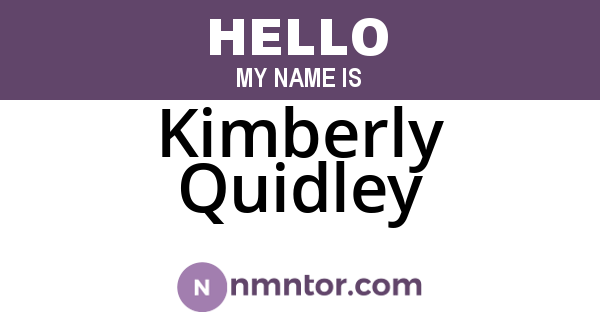 Kimberly Quidley