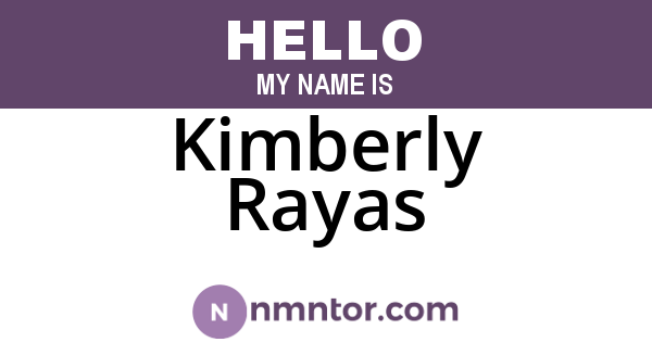 Kimberly Rayas