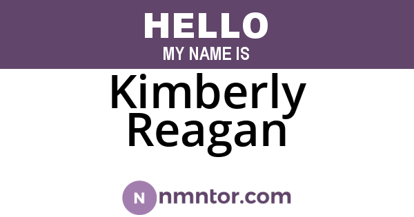 Kimberly Reagan