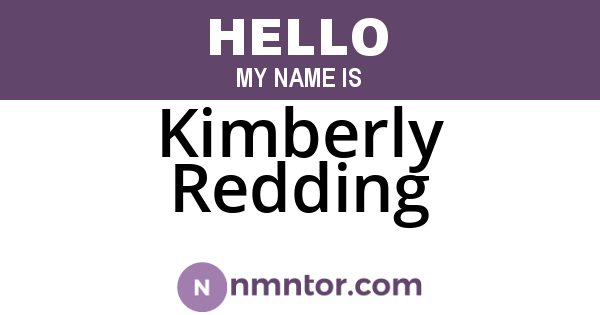 Kimberly Redding