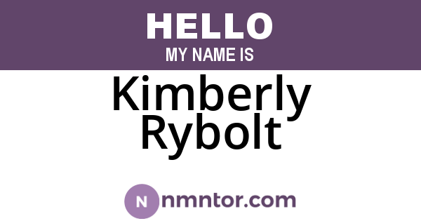 Kimberly Rybolt