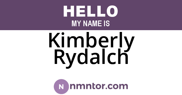 Kimberly Rydalch