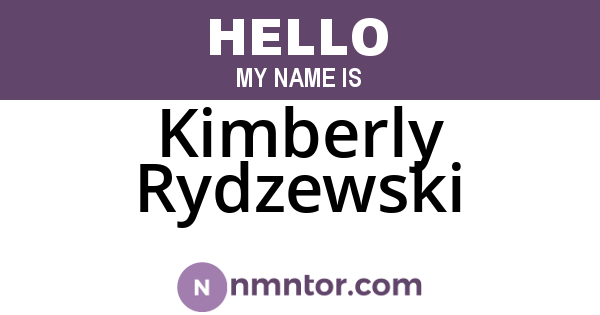 Kimberly Rydzewski