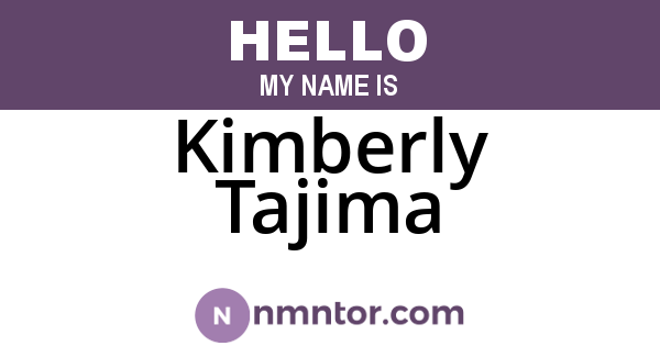 Kimberly Tajima