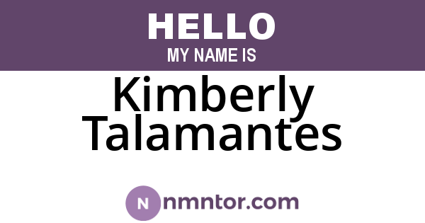 Kimberly Talamantes