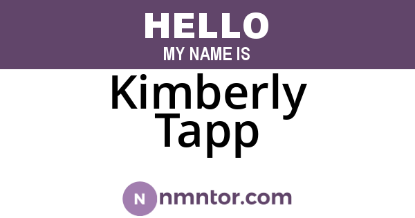 Kimberly Tapp