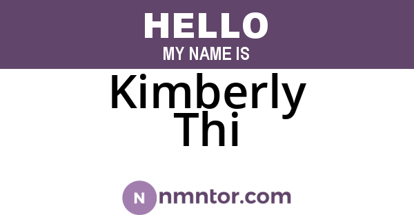 Kimberly Thi