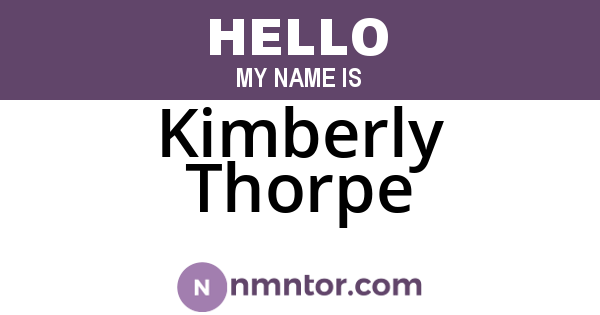Kimberly Thorpe