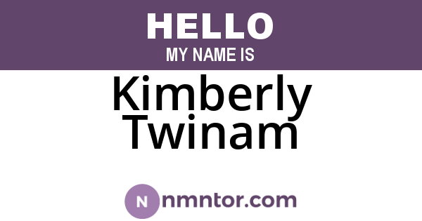 Kimberly Twinam