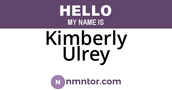 Kimberly Ulrey