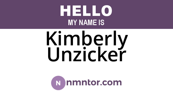 Kimberly Unzicker