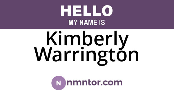 Kimberly Warrington