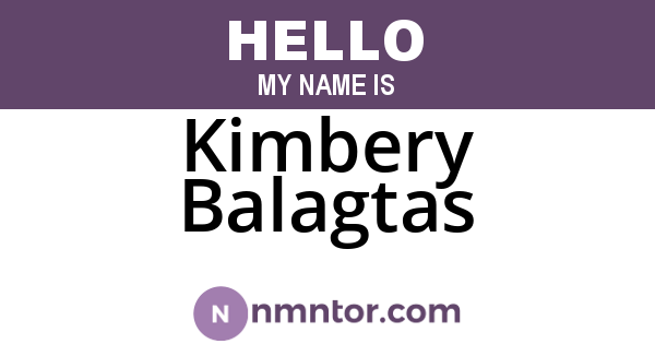 Kimbery Balagtas