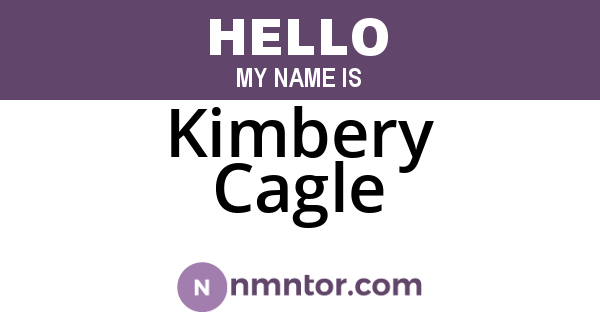 Kimbery Cagle