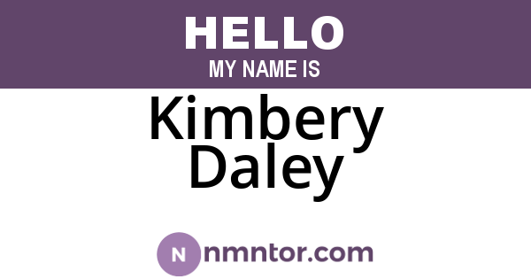 Kimbery Daley