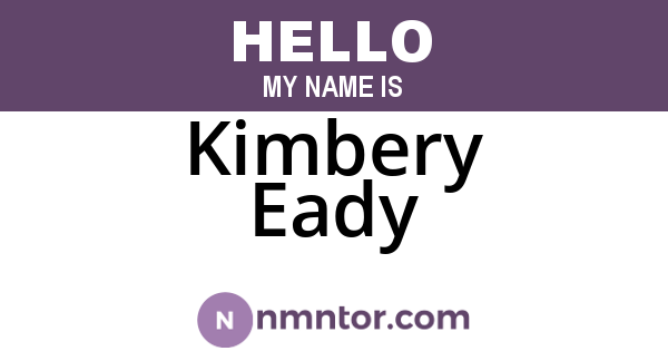 Kimbery Eady
