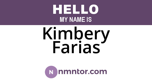 Kimbery Farias