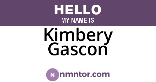 Kimbery Gascon