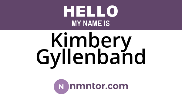 Kimbery Gyllenband