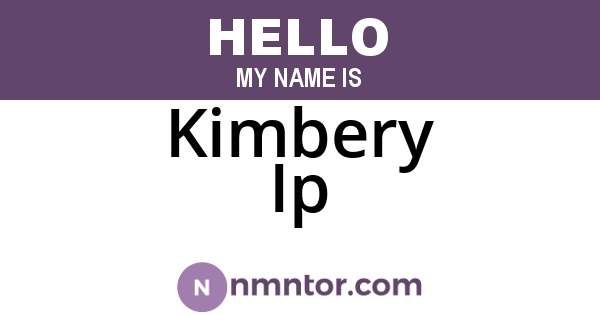 Kimbery Ip