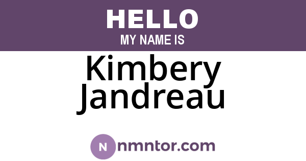 Kimbery Jandreau