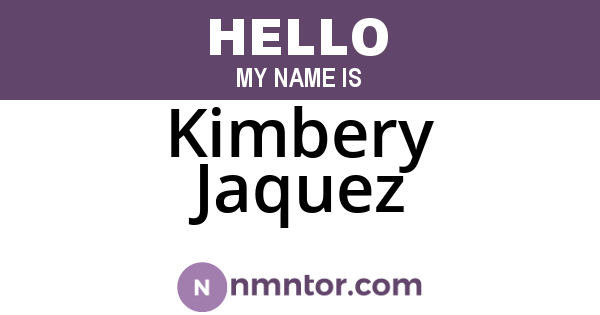 Kimbery Jaquez