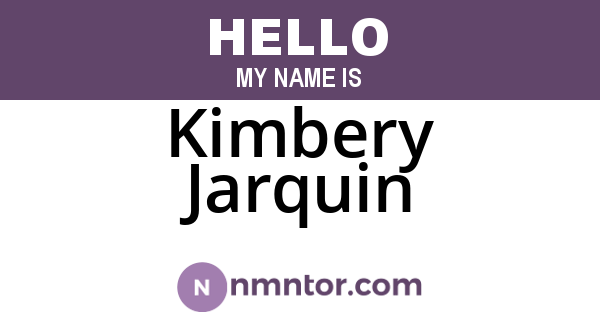 Kimbery Jarquin