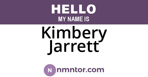 Kimbery Jarrett
