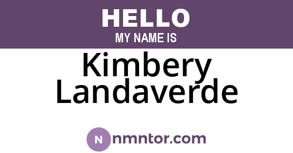 Kimbery Landaverde