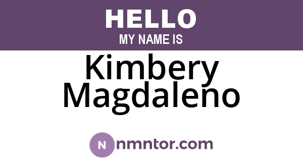 Kimbery Magdaleno